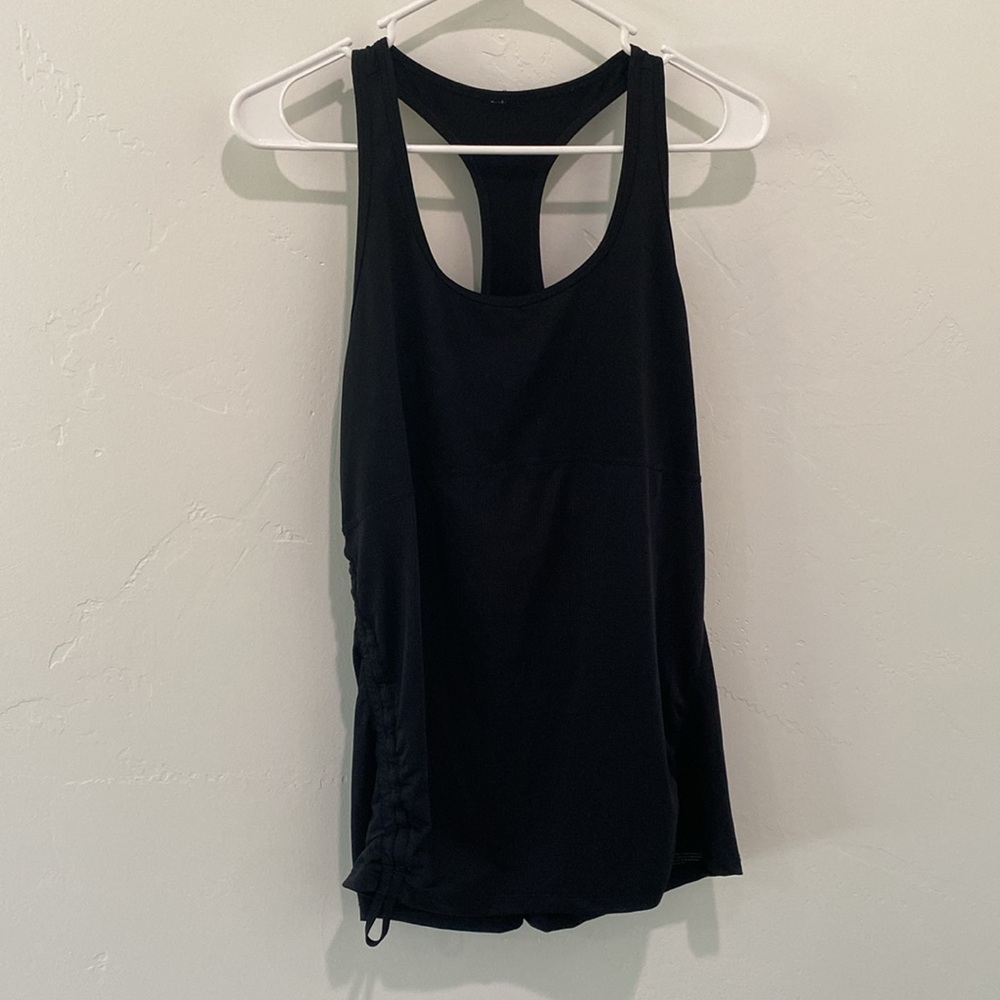 Fabletics Black Ruched Tank - Picture 3 of 7